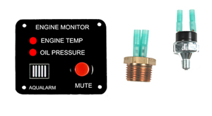 20320 Engine Monitor for Oil and Temp. Single - Click Image to Close