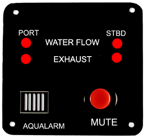 20359 Water Flow and Exhaust Panel, Twin, 12v - Click Image to Close