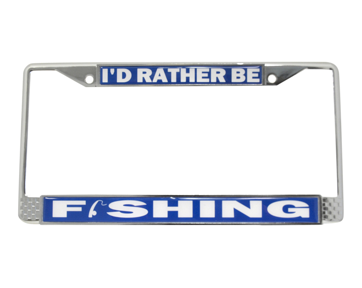 I'd Rather Be Fishing License Plate Frame