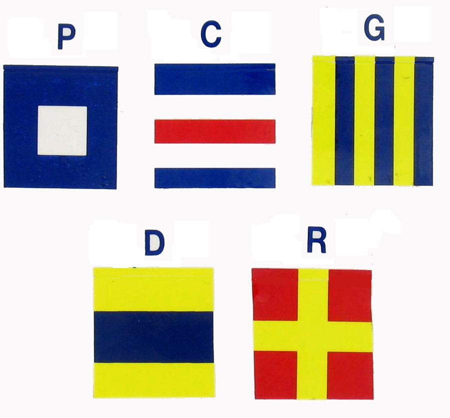 1" Mylar International Code Flags - Click Image to Close